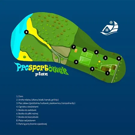 Prosportowek - - Dom Blizniak Nad Jeziorem Z Duzym Ogrodem *